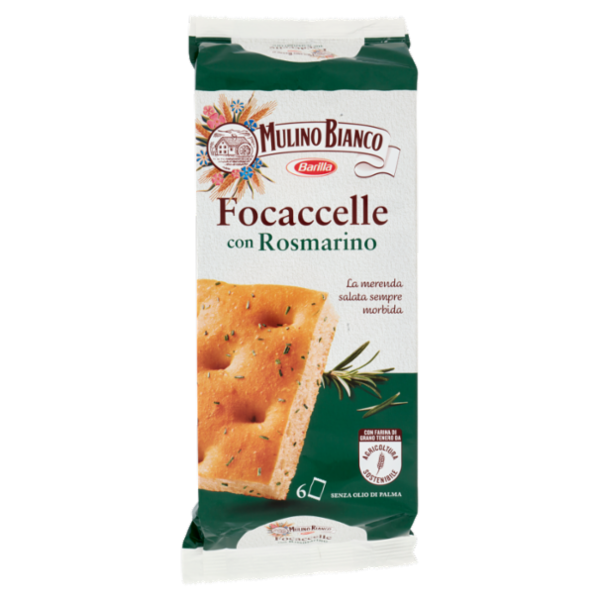 Mulino Bianco Focaccelle Rosmarino Merenda Salata 198g