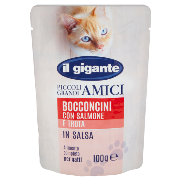IL GIGANTE Bocconcini con Salmone e Trota in Salsa 100 g