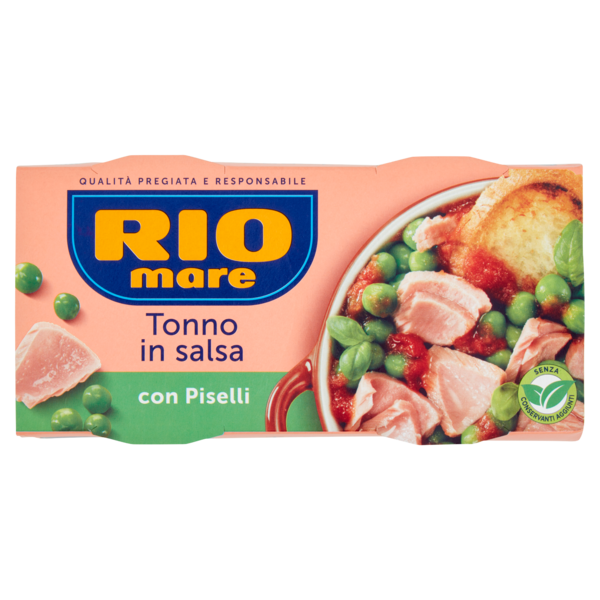 Rio mare Tonno in salsa con Piselli 2 x 160 g
