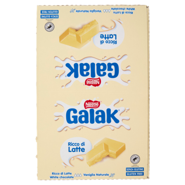 GALAK Barretta Cioccolato Bianco 36 Barrette da 40g (1,44kg)