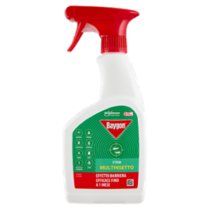 Baygon Multinsetto Trigger Insetticida, Azione Rapida, Effetto Barriera 1 Mese, 1 Trigger Da 500 Ml