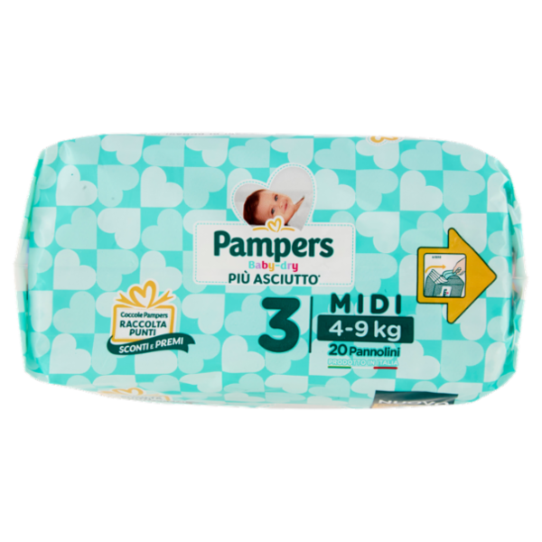 Pampers Baby-dry Midi 20 pz