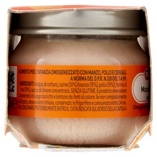 Plasmon Omogeneizzato Manzo e Pollo con cereale 2 x 80 g