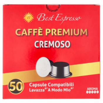 Best Espresso Caffè Premium Cremoso 50 Capsule Compatibili Lavazza* A Modo Mio* 350 g