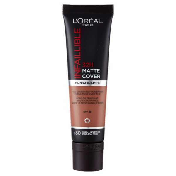L'Oréal Paris Infaillible Matte Cover Fondotinta, 350 30 ml