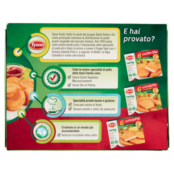 Tyson Family 30* nuggets di tenero pollo Cotti e Surgelati 540 g