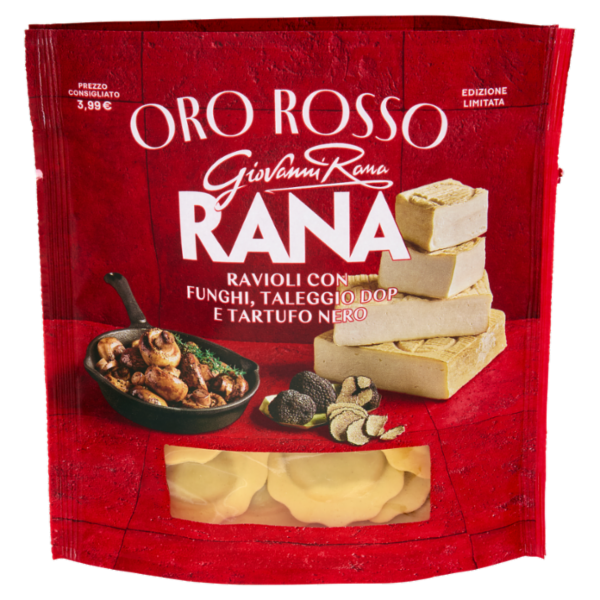 Giovanni Rana Oro Rosso Ravioli con Funghi, Taleggio DOP e Tartufo Nero 250 g
