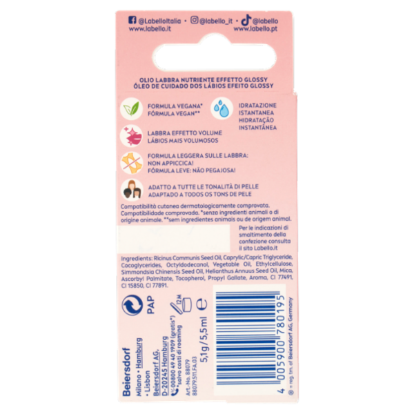 Labello Lip Oil Dress Nude 5,1 g