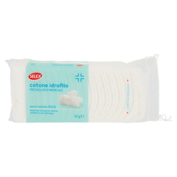 Selex Cotone Idrofilo Medicale Pretagliato 50 g