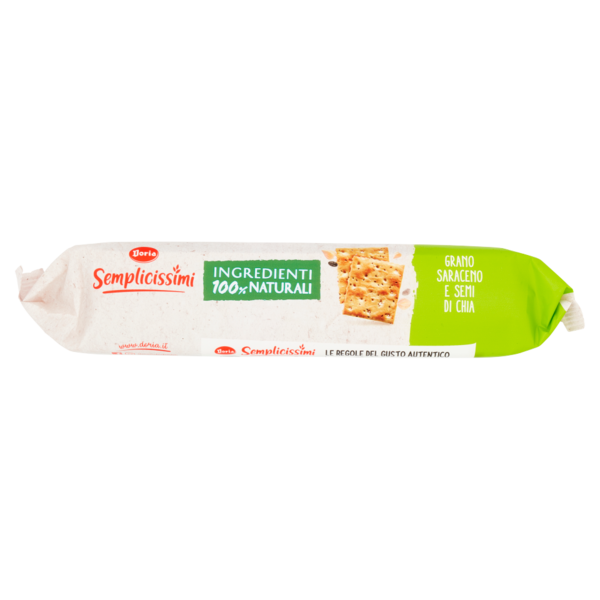 Doria Semplicissimi Crackers Grano Saraceno e Semi di Chia - 245 g