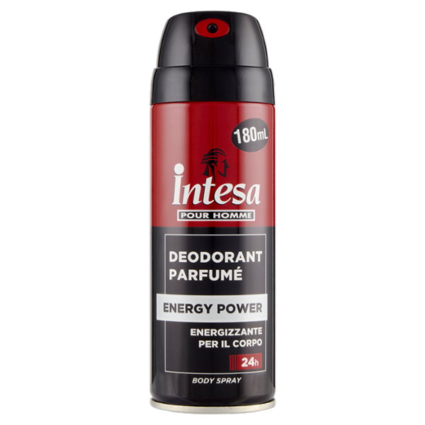 Intesa Pour Homme Deodorant Parfumé Energy Power Body Spray 180 mL