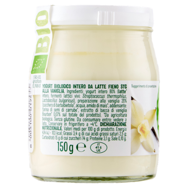 Selex Natura Chiama Yogurt Intero Vaniglia Biologico 150 g