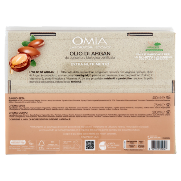 Omia Laboratori Ecobio Olio di Argan Trattamento Corpo Nutriente
