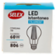 Selex Lampadina Led Goccia E27 7W Luce Calda