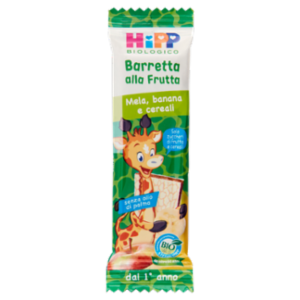 HiPP Biologico Barretta Alla Frutta Mela, Banana e Cereali 23 g