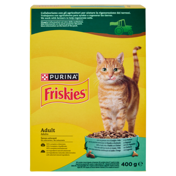 PURINA FRISKIES Adult Coniglio e Pollo e con Verdure 400g