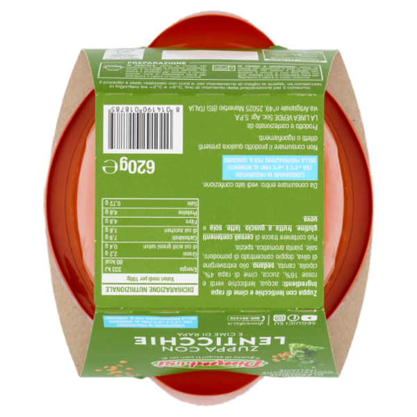 DimmidiSì Zuppa con Lenticchie e Cime di Rapa 620 g