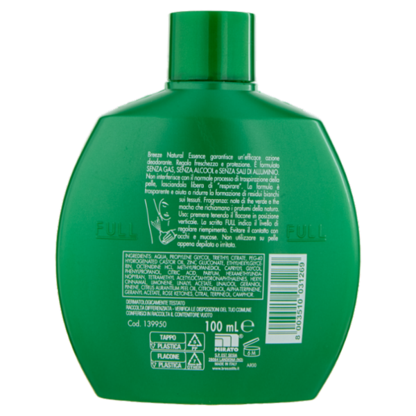Breeze Natural Essence Deodorante Profumato 100 mL