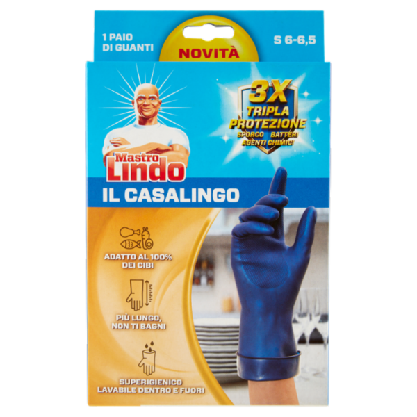 Mastro Lindo il Casalingo Guanti S 6-6,5 1 Paio