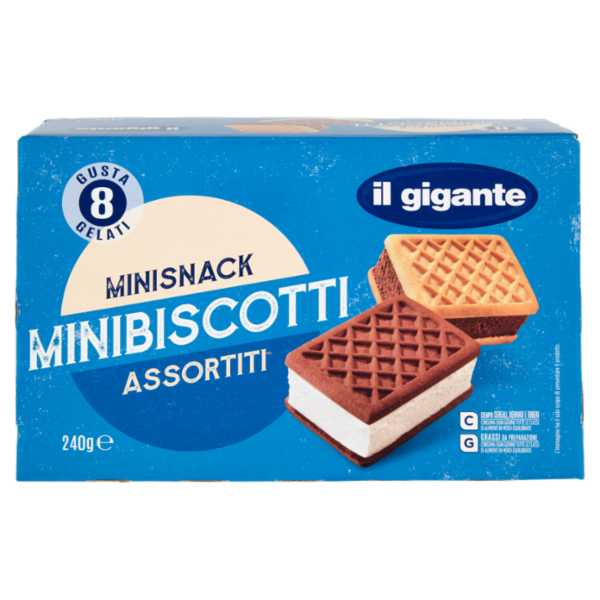 IL GIGANTE Minibiscotti Assortiti 8 x 30 g