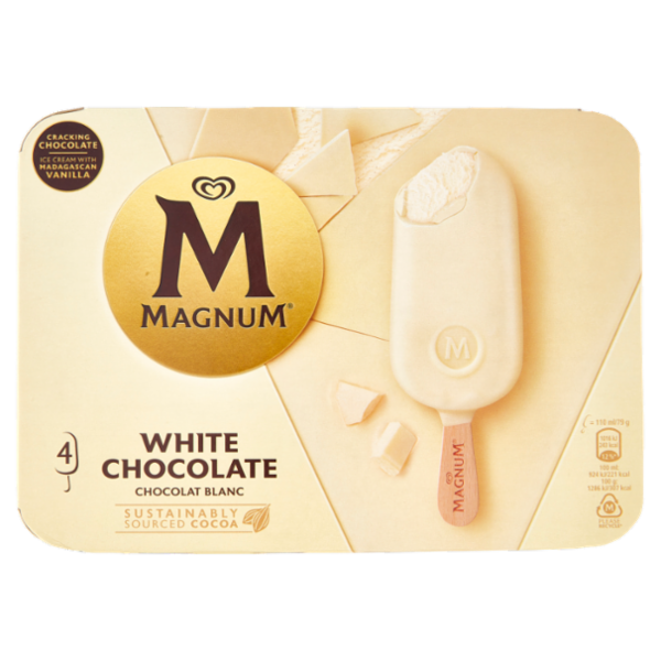 Magnum White Chocolate 4 x 79 g