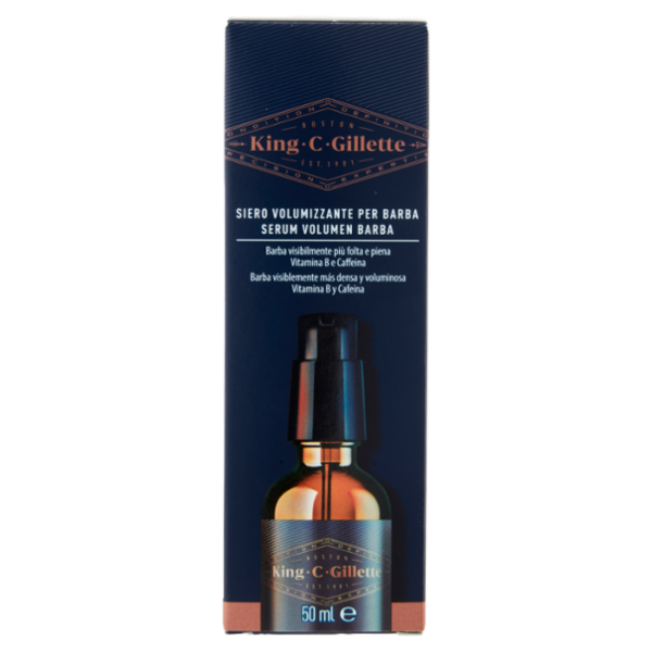 King C Gillette Siero Volumizzante per Barba 50 ml
