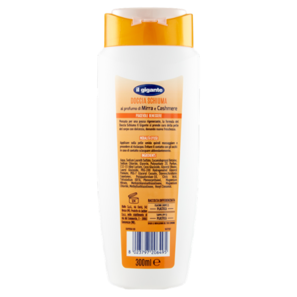 IL GIGANTE Doccia Schiuma al profumo di Mirra e Cashmere 300 ml
