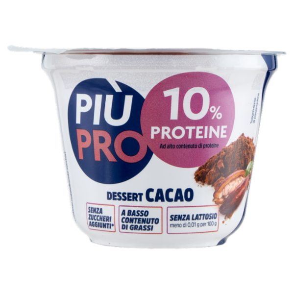Piùpro Dessert Fresco al Cacao Alto Proteico Senza Lattosio 200 g