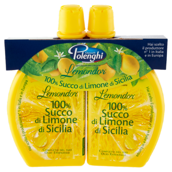 Giancarlo Polenghi Lemondor 100% Succo di Limone di Sicilia 2 x 125 ml
