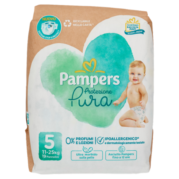 Pampers Protezione Pura 5 19 pz