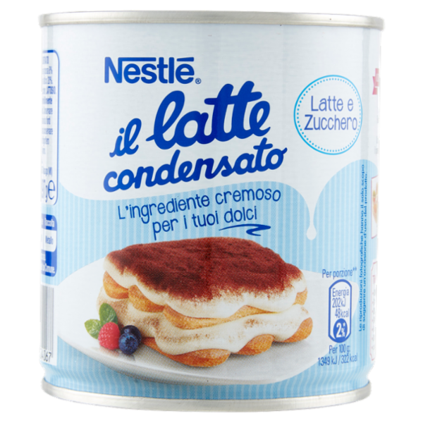 NESTLÉ IL LATTE CONDENSATO Latte concentrato zuccherato latta 397g