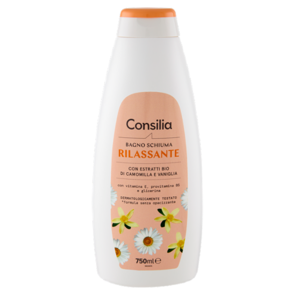 Consilia Bagno Schiuma Rilassante Camomilla e Vaniglia 750 ml
