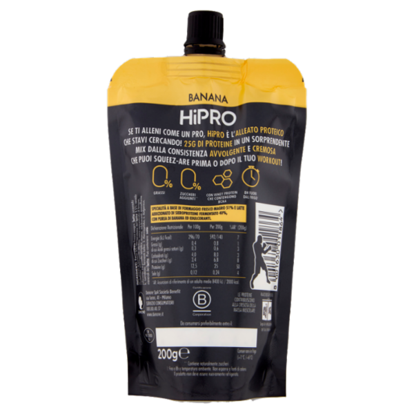 HiPRO 25g Proteine Pouch Cremosa Banana 200 g
