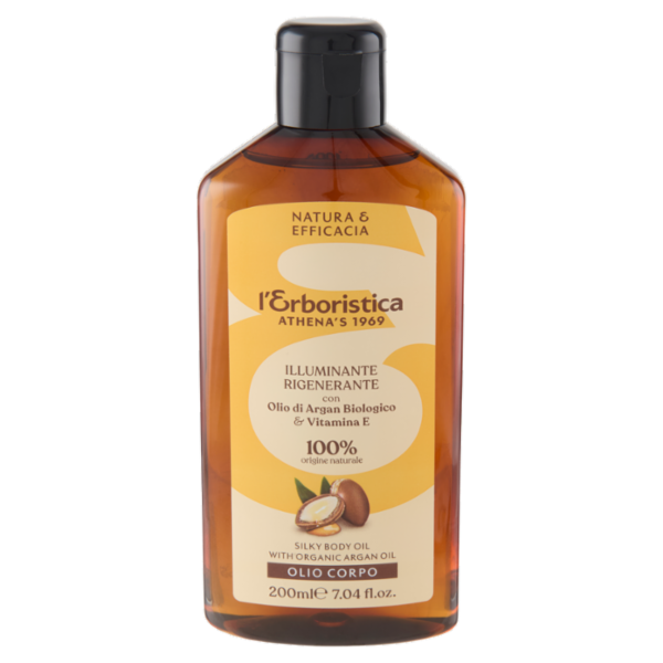 l'Erboristica Olio Corpo Illuminante Rigenerante con Olio di Argan Biologico & Vitamina E 200 ml