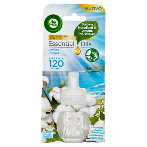 Air Wick Profumatore per Ambienti Soffice Cotone Ricarica 19 ml