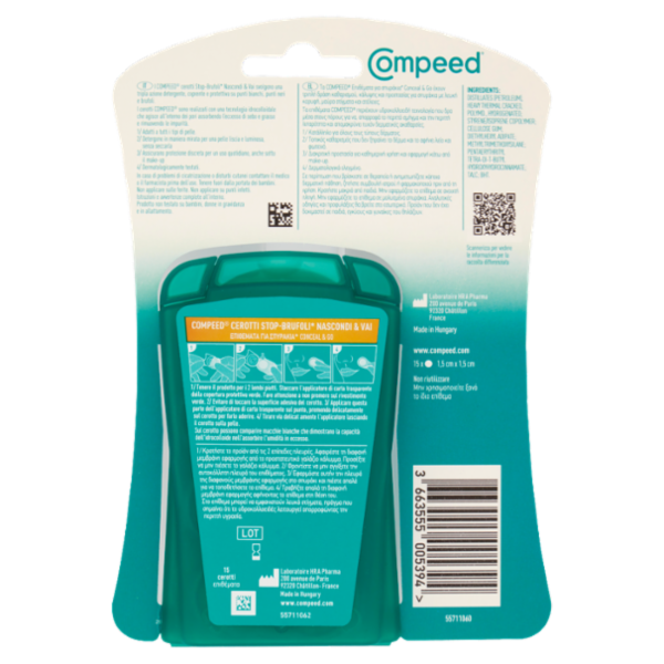 Compeed Cerotti Stop-Brufoli* Nascondi & Vai 15 pz