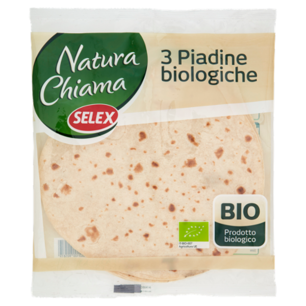 Selex Natura Chiama Piadine Fresche Biologiche 3x100 g