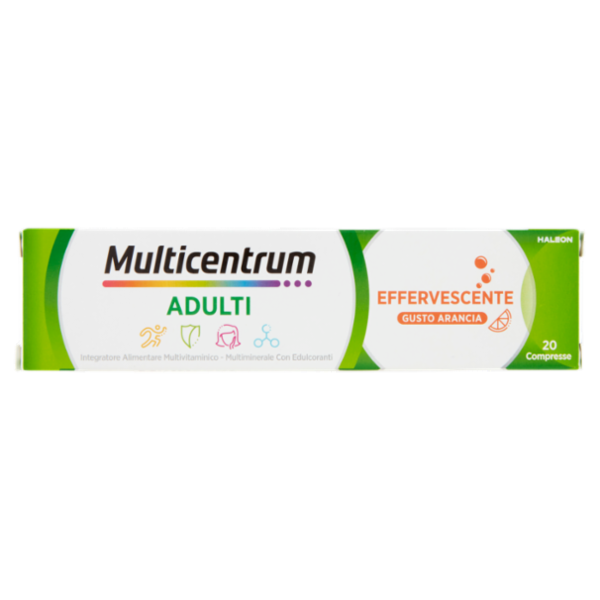 Multicentrum Adulti Vitamina A, C, Fosforo Integratore Multivitaminico Completo 20 cpr Eff 90 g