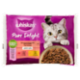 Whiskas Pure Delight Cibo Umido Gatto Succulenti Straccetti in Gelatina con Manzo e Pollo 4x85g