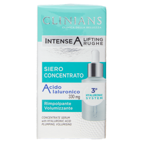 Clinians Intense A Lifting Rughe Siero Concentrato Acido Ialuronico 330 mg 30 mL