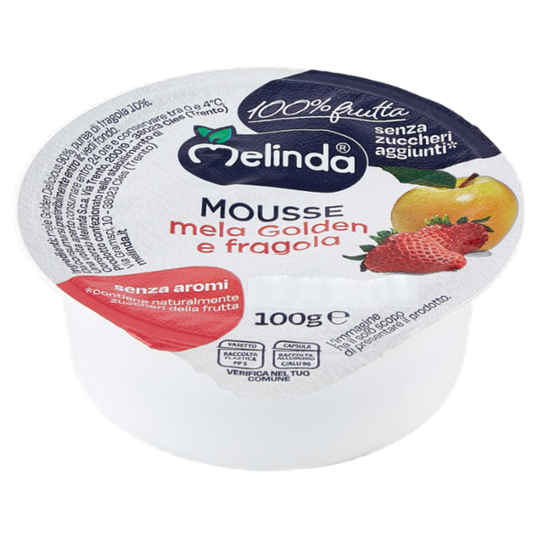Melinda Mousse mela Golden e fragola 100 g