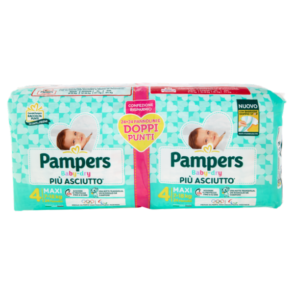 Pampers Baby-dry Maxi 24 + 24 pz