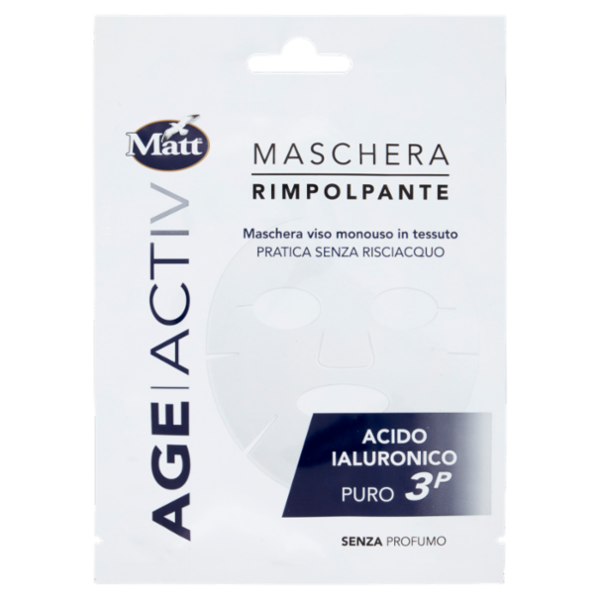 Matt Age Activ Maschera Rimpolpante Acido Ialuronico Puro 3P 17 ml