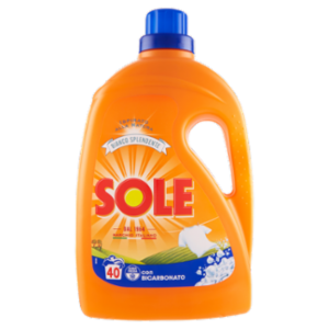 Sole Detersivo Lavatrice Bianco Splendente 40 Lavaggi 2 L