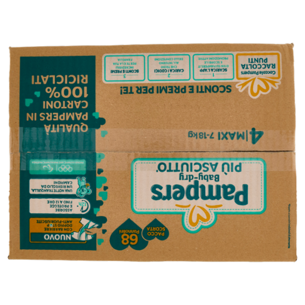 Pampers Baby-dry Maxi 68 pz