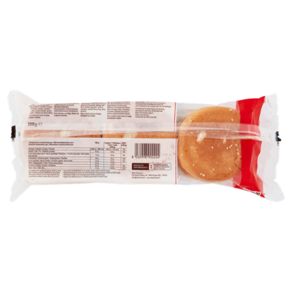 DailyBread Pane per Hamburger Panini con Semi di Sesamo 6 x 50 g