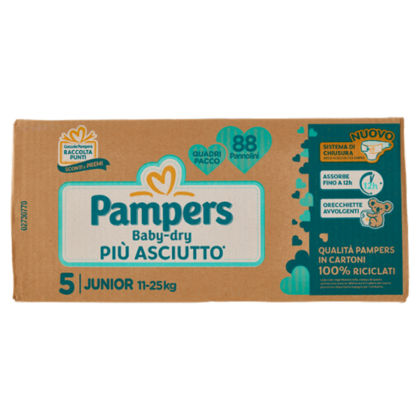 Pampers Baby-dry Junior 88 pz