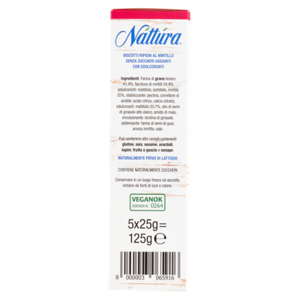 Náttúra Mirtillo Biscuits 5 x 25 g