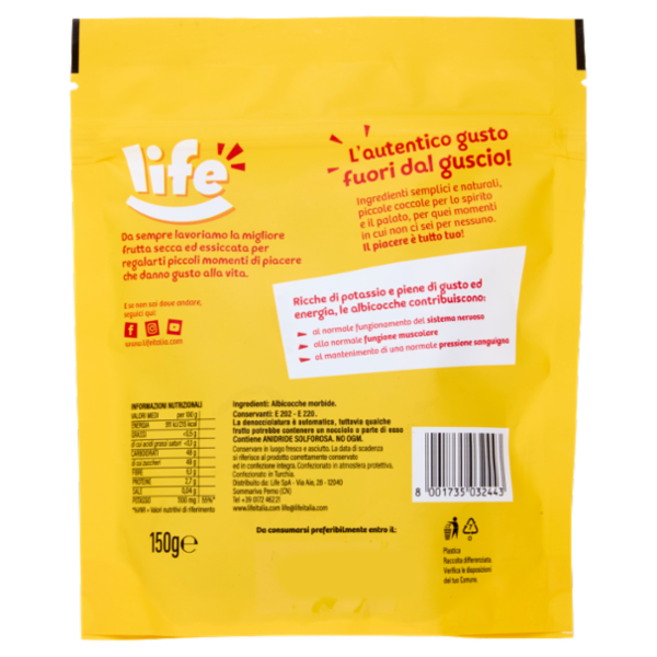life Albicocche Morbide 150 g