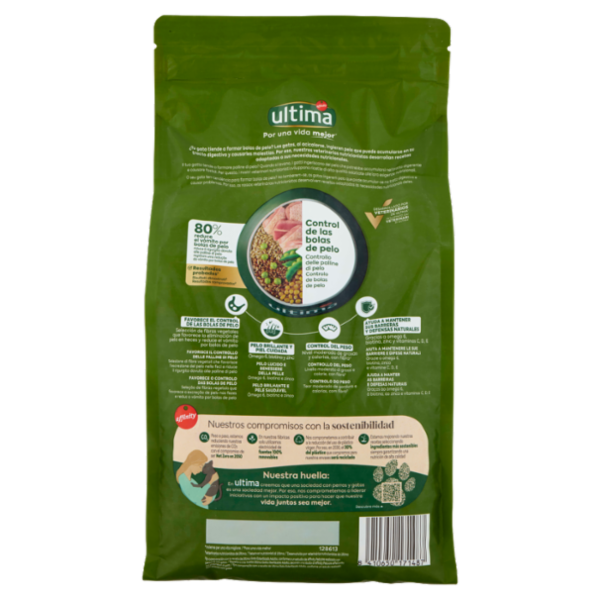 ultima Cat Sterilizzati Palline di Pelo con Tacchino 1,5 kg